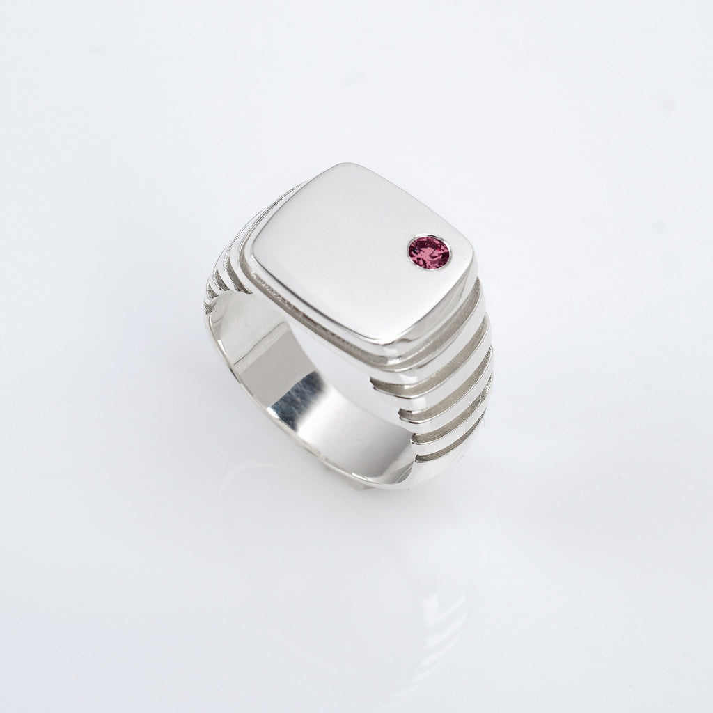 Growth Square Signet - Ruby