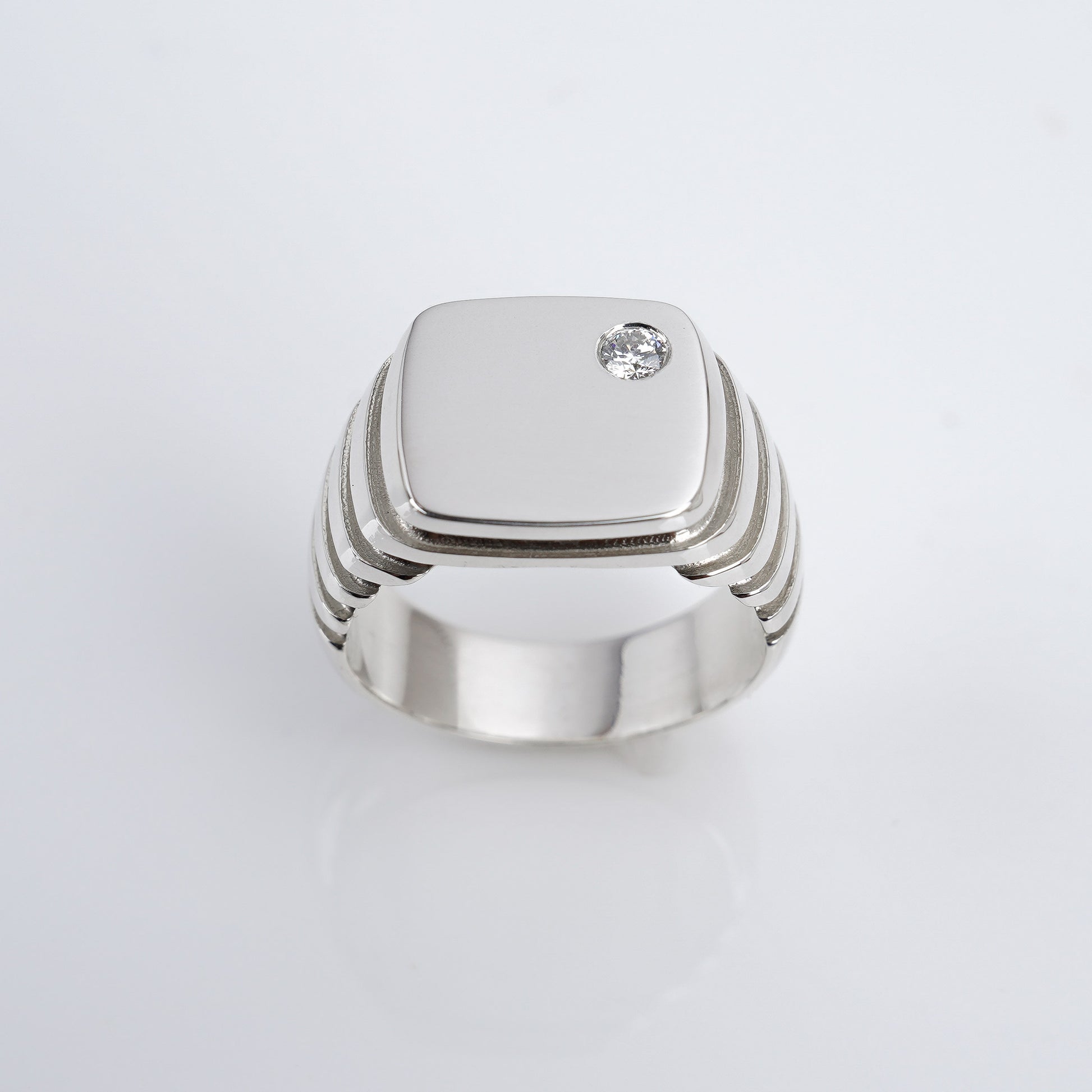 Growth Square Signet - Diamond